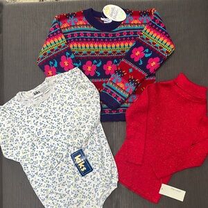 **NWT-LOT OF GIRLS TOPS SZ 4/4/T
